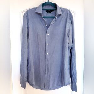 Ralph Lauren Polo Custom Fit 100% Cotton Men's Plaid Shirt size Medium